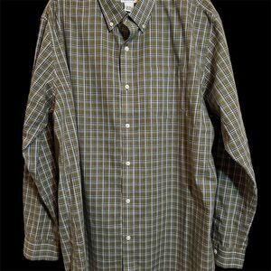 L.L. Bean Men's XL Plaid Button-Up Shirt Long Sleeve Casual